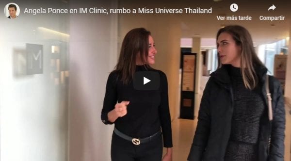 Angela Ponce en IM Clinic, rumbo a Miss Universe Thailand